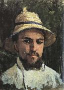 Gustave Caillebotte Self-Portrait in Colonial Helmet France oil painting artist